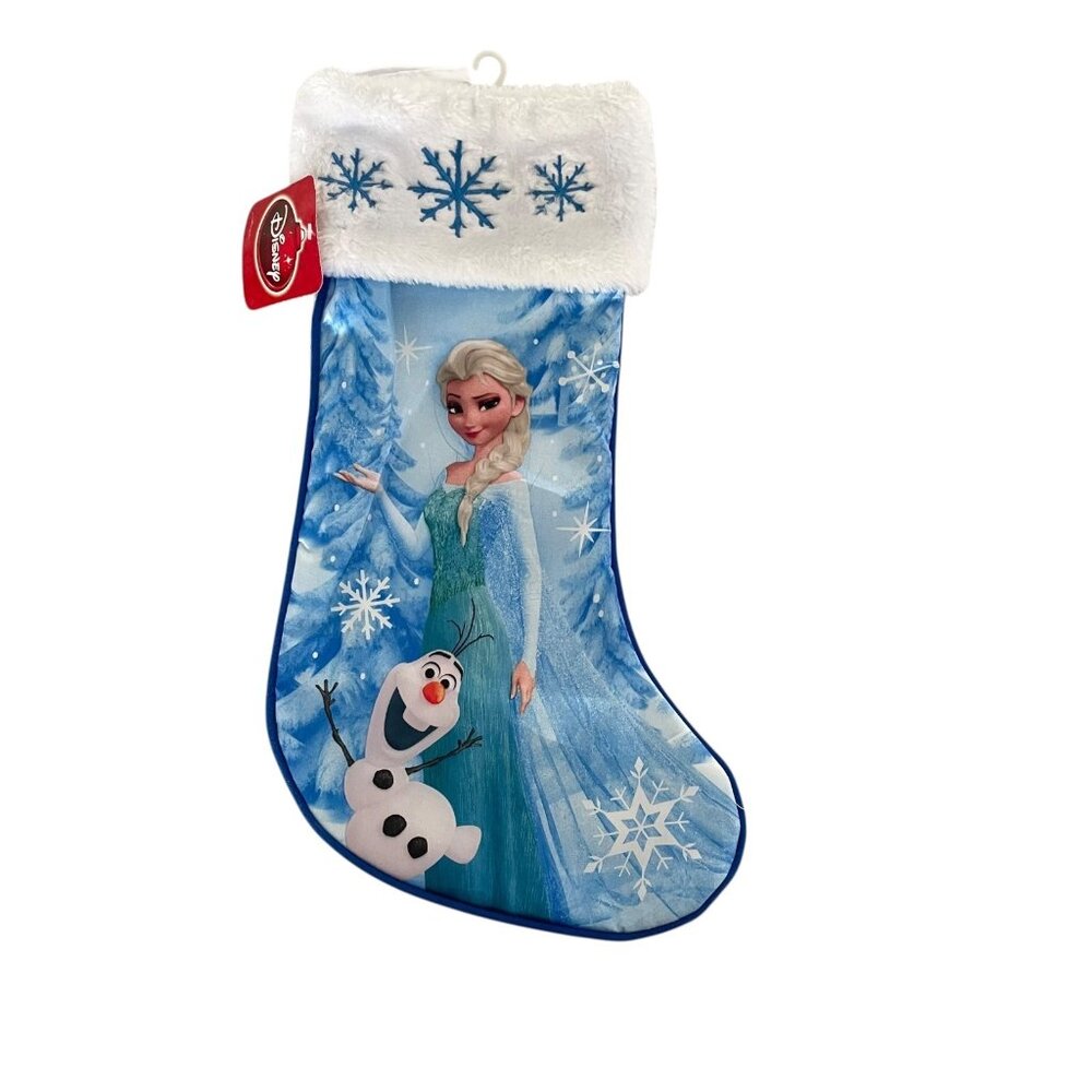 Disney Frozen Queen Elsa Olaf Holiday Christmas Stocking